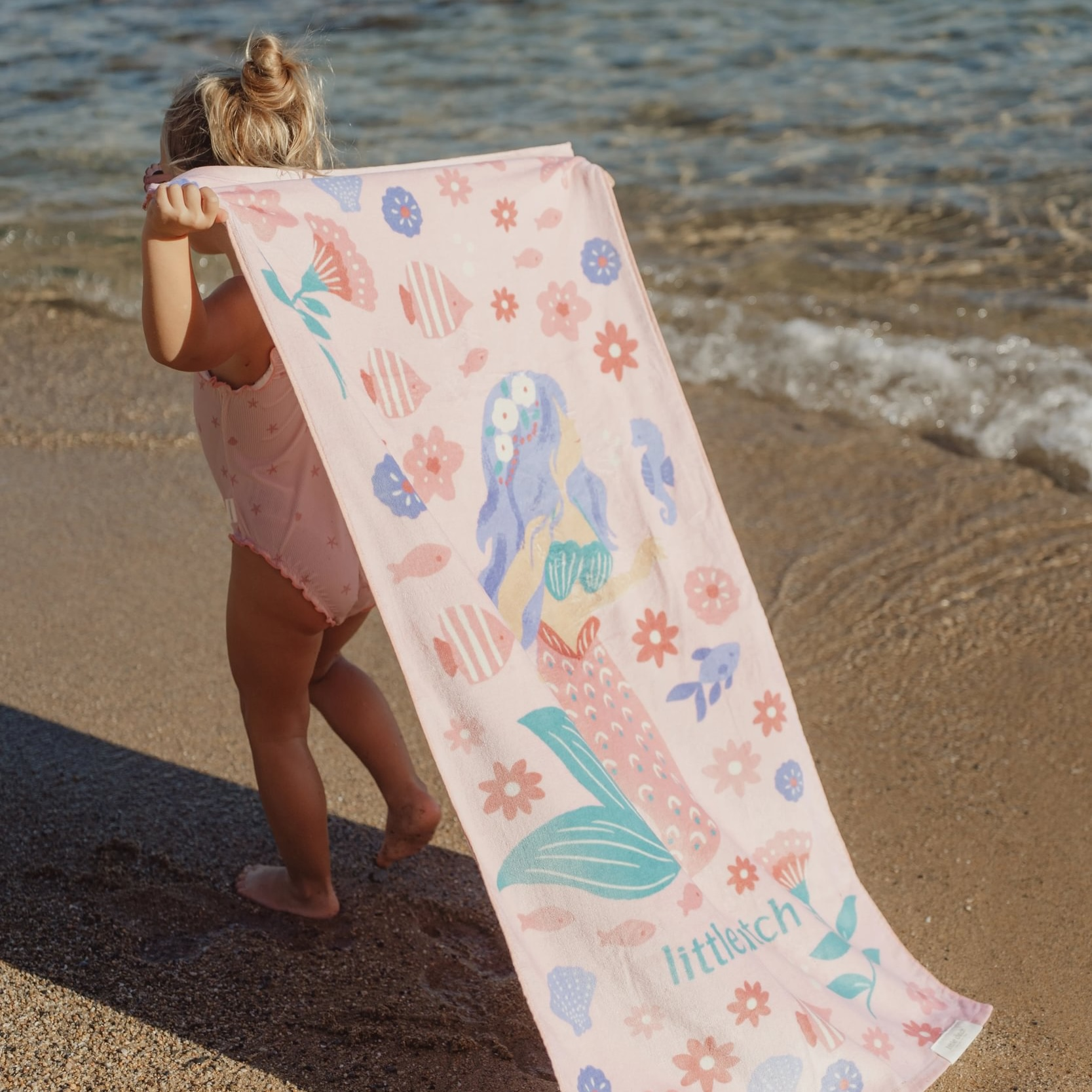 Plážová osuška 120x60 cm Dreamy Mermaid Multicolour