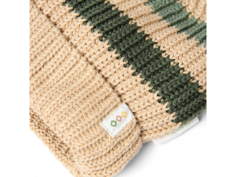 Čepička pletená Warm Taupe vel. 74-86