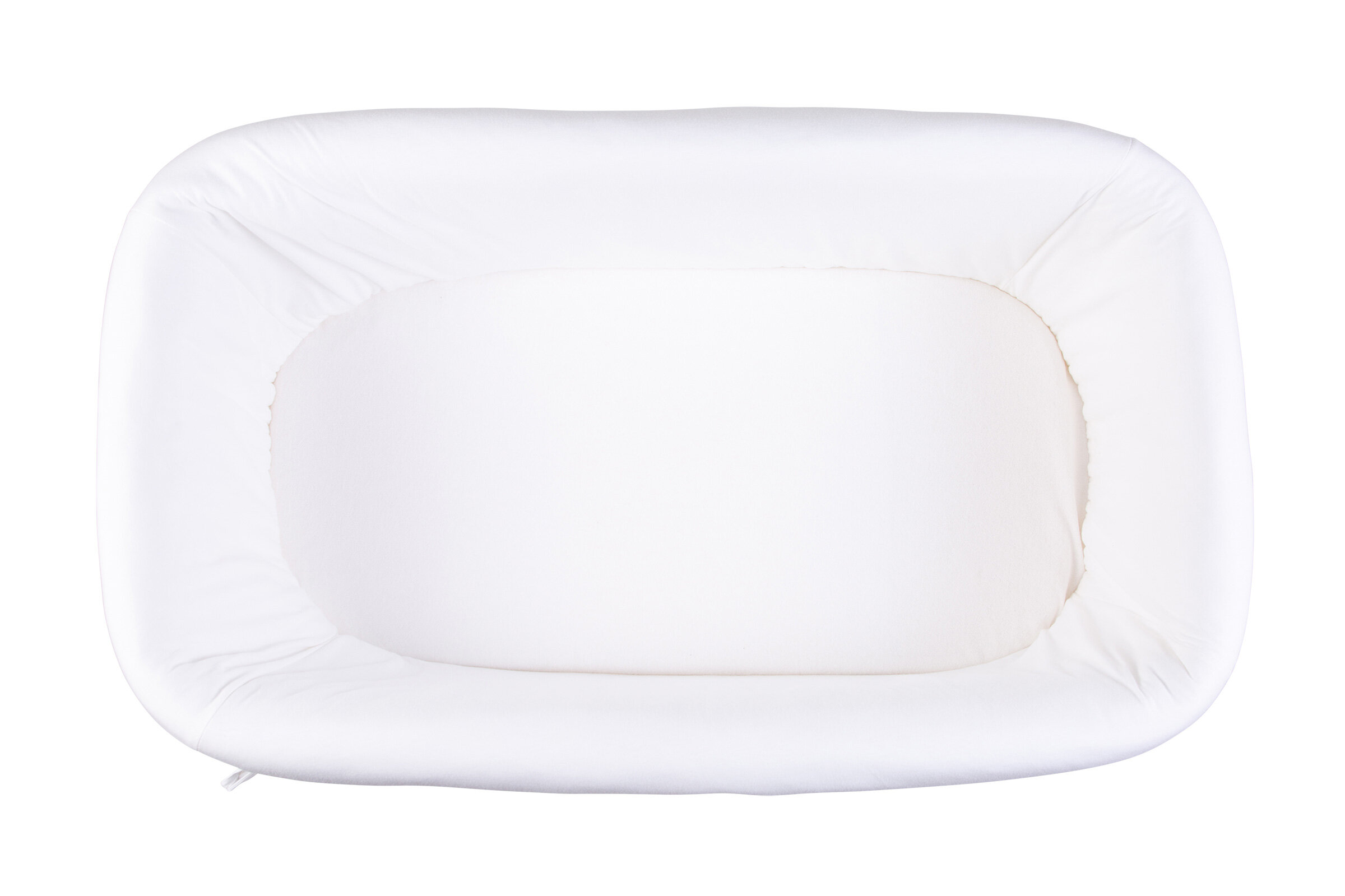 Košík na miminko ratanový + matrace + potah Jersey Off White