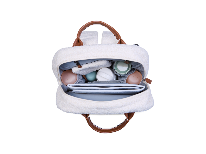 Přebalovací batoh Family Club Signature Teddy Off White