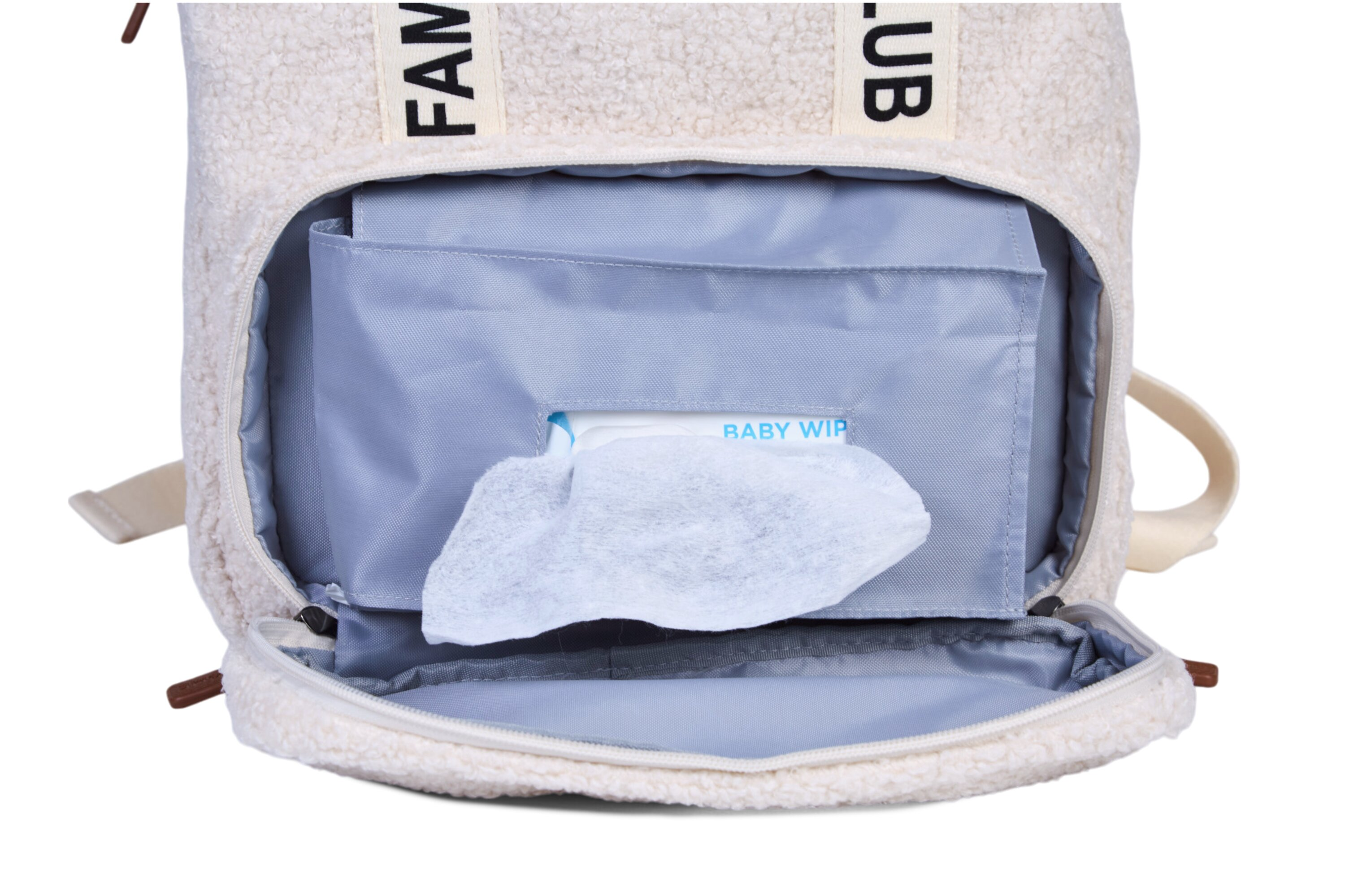 Přebalovací batoh Family Club Signature Teddy Off White