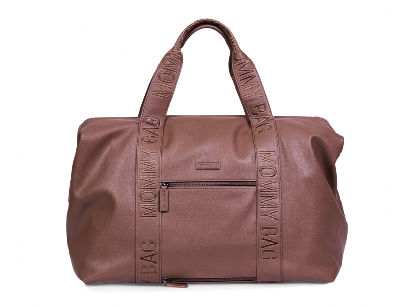 Přebalovací taška Mommy Bag Signature Vegan Leather Dark Brown