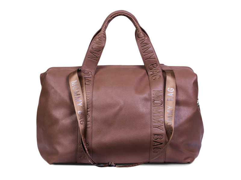 Přebalovací taška Mommy Bag Signature Vegan Leather Dark Brown