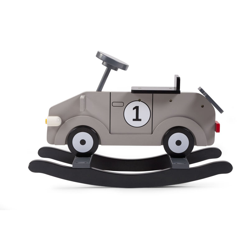 Hojdacie auto drevené Grey
