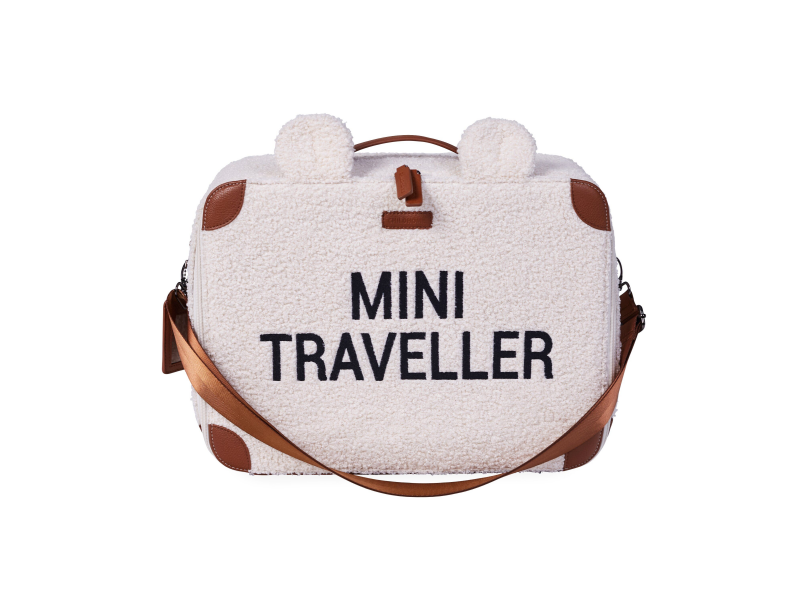 Dětský cestovní kufr Teddy Off White