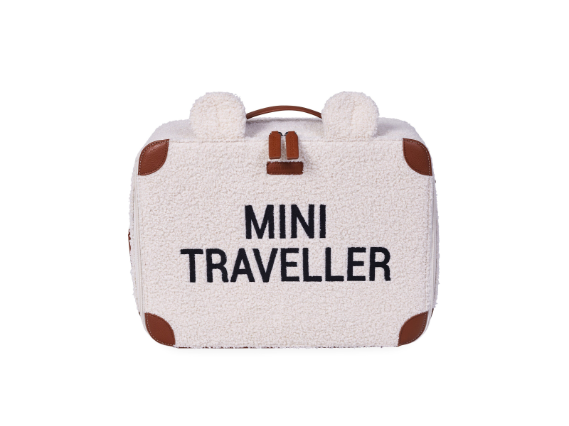 Dětský cestovní kufr Teddy Off White