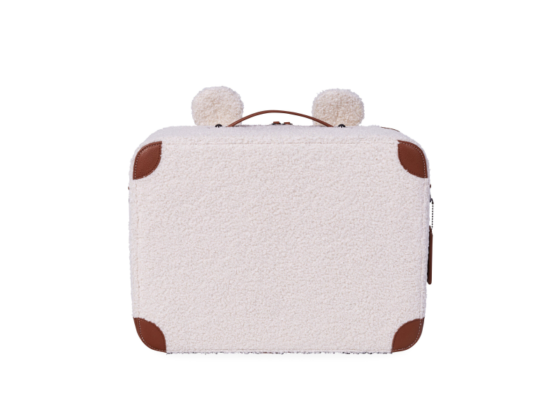 Dětský cestovní kufr Teddy Off White