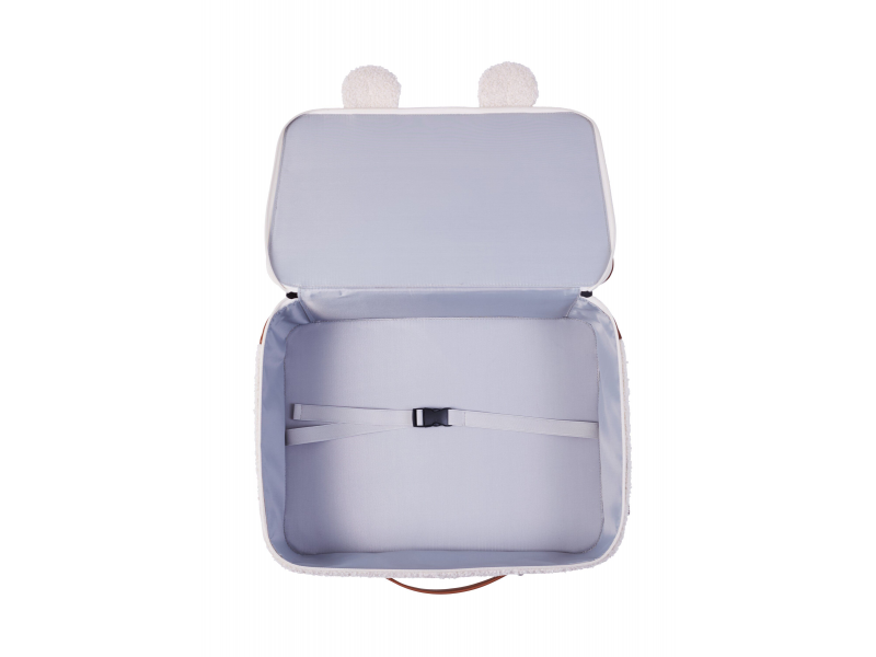 Dětský cestovní kufr Teddy Off White