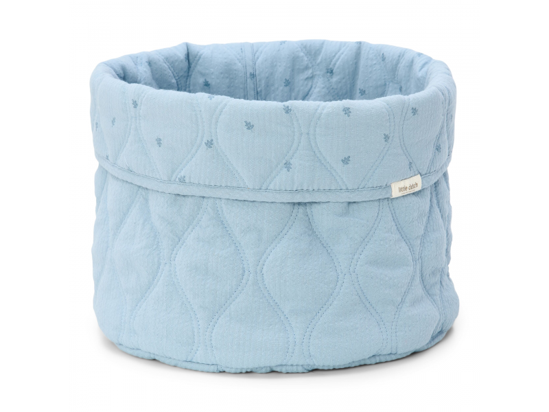 Košík textilní oboustranný velký Pure Denim Blue