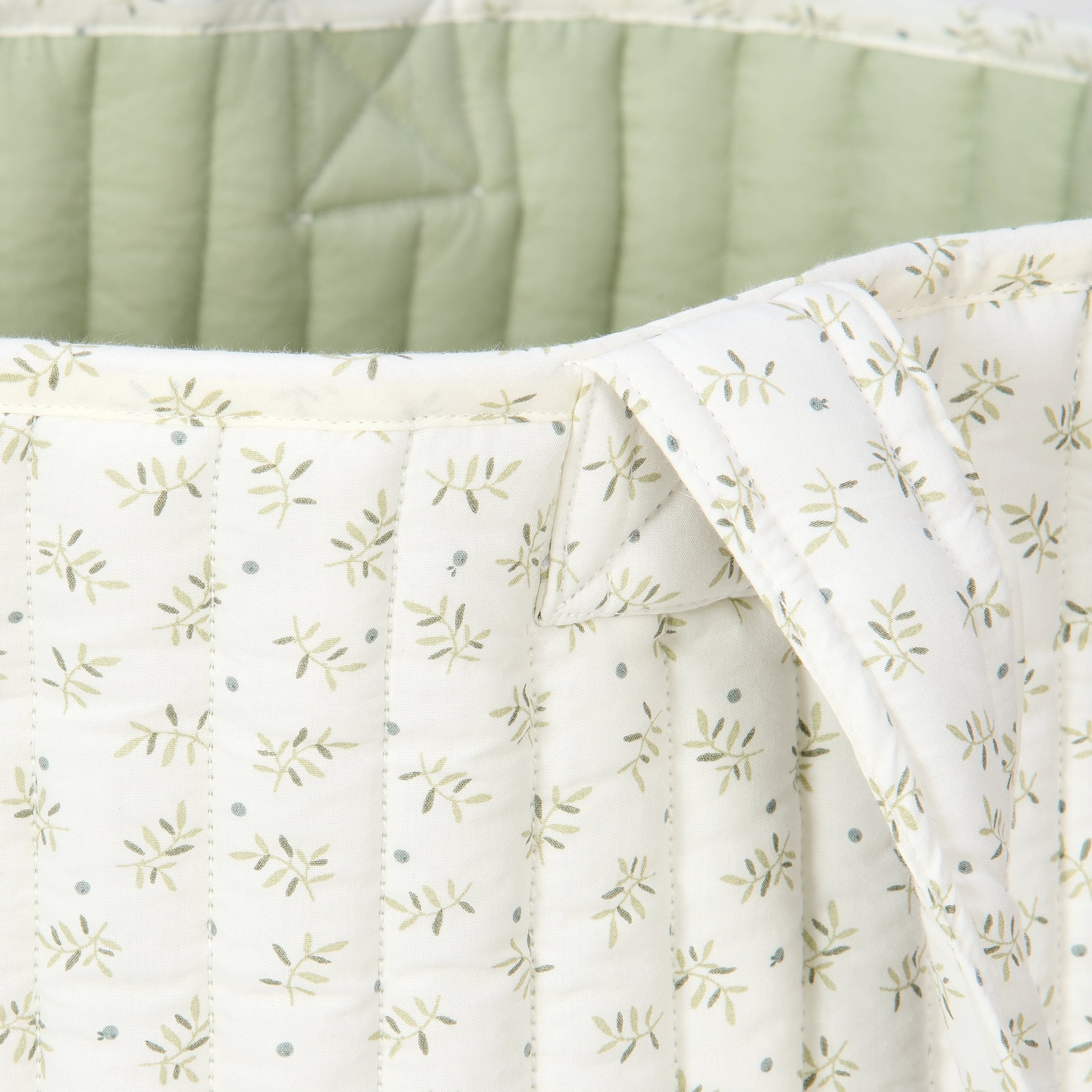 Košík textilní oboustranný extra velký Blueberry Leaves