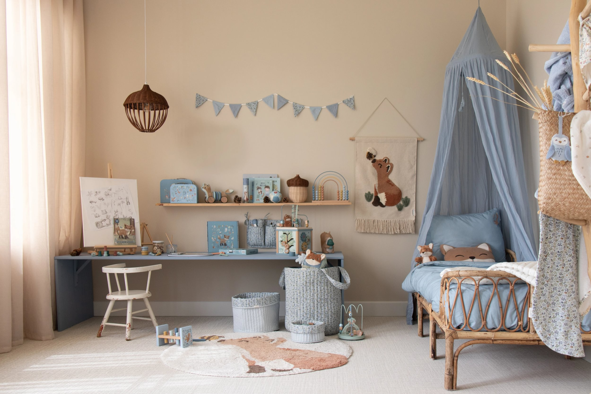 Košík textilní oboustranný extra velký Forest Adventure