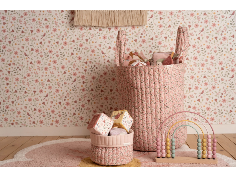 Košík textilní oboustranný extra velký Fairy Floral