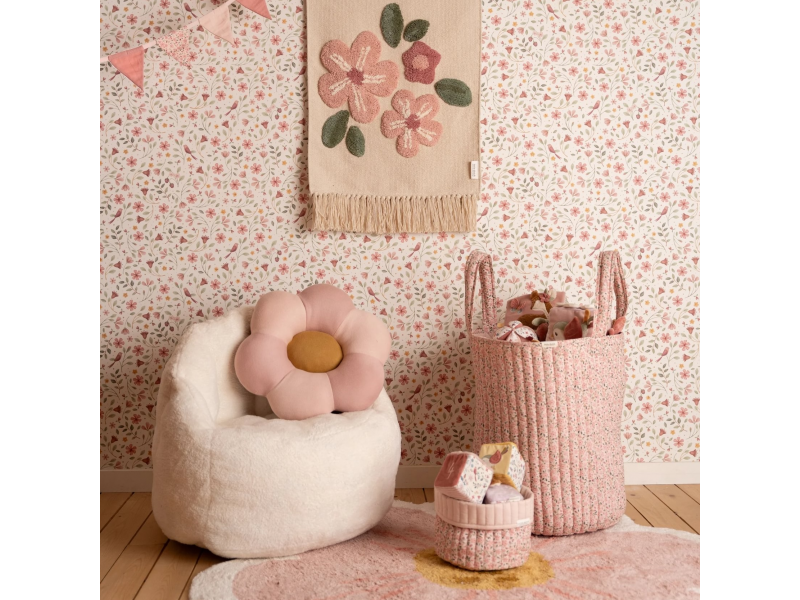 Košík textilní oboustranný extra velký Fairy Floral