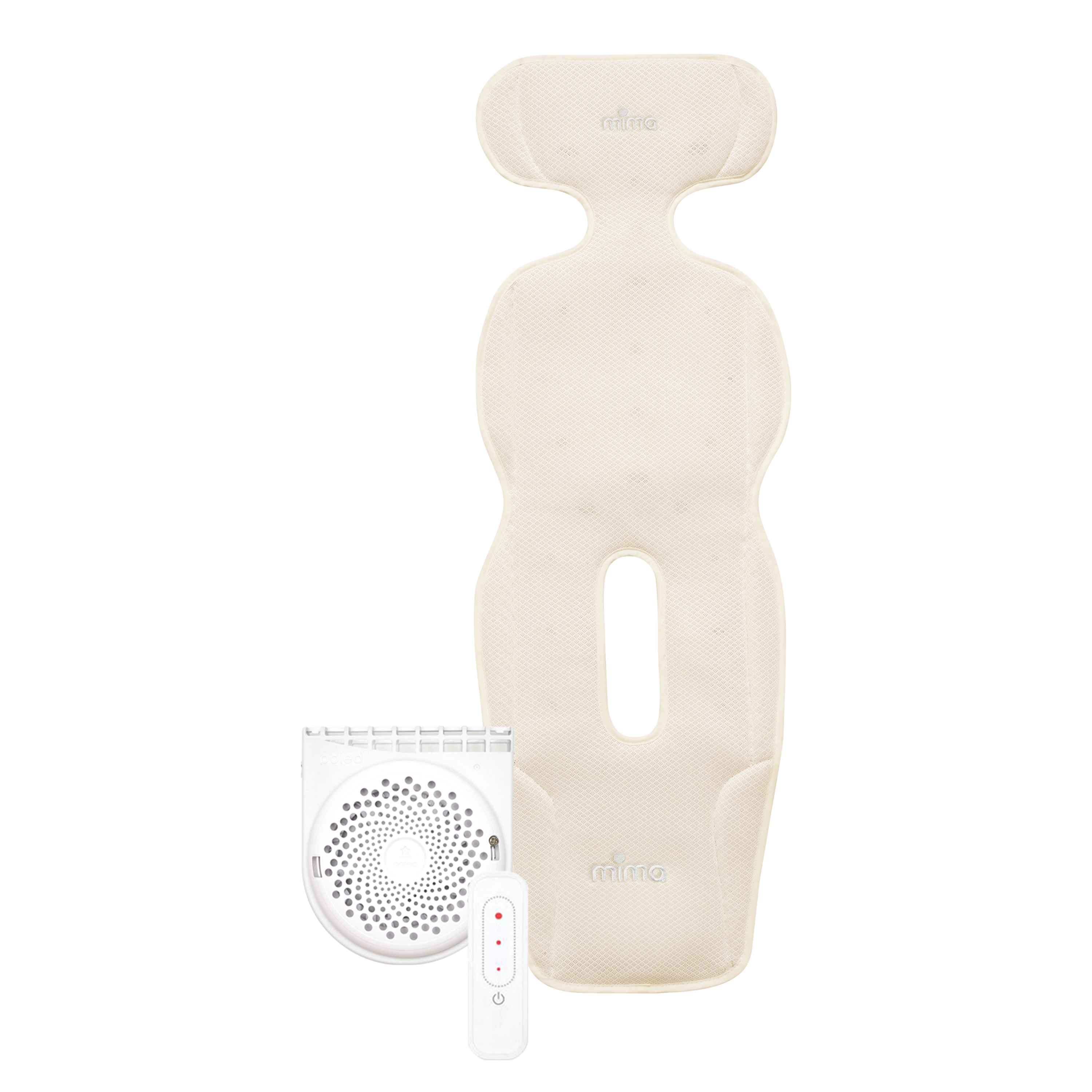 Chladicí podložka do kočárku s větráním Flo Beige