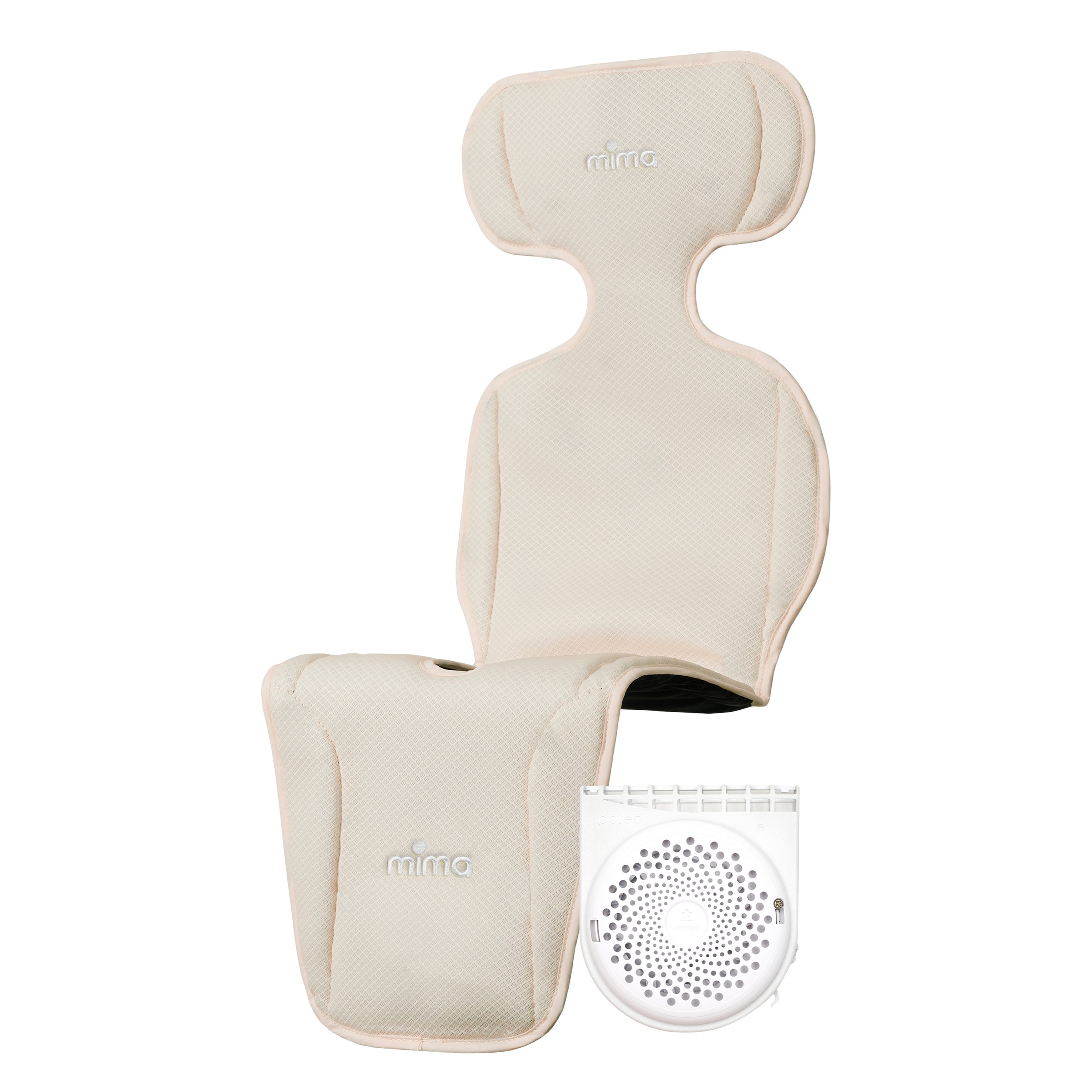 Chladicí podložka do kočárku s větráním Flo Beige