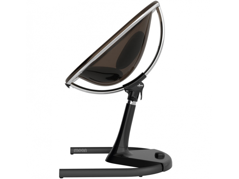 Židlička Mima Moon 2G chrom / černá + opěrka nohou