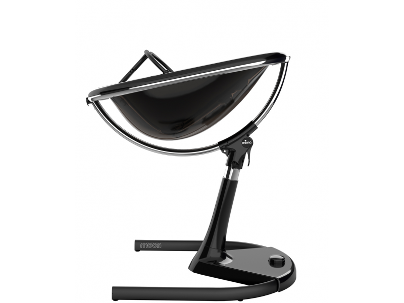 Židlička Mima Moon 2G chrom / černá + opěrka nohou