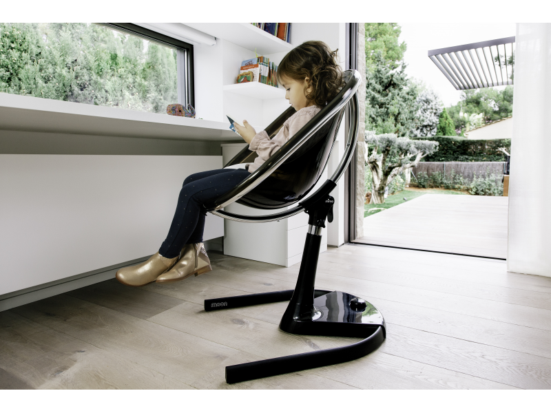 Židlička Moon Black / Camel