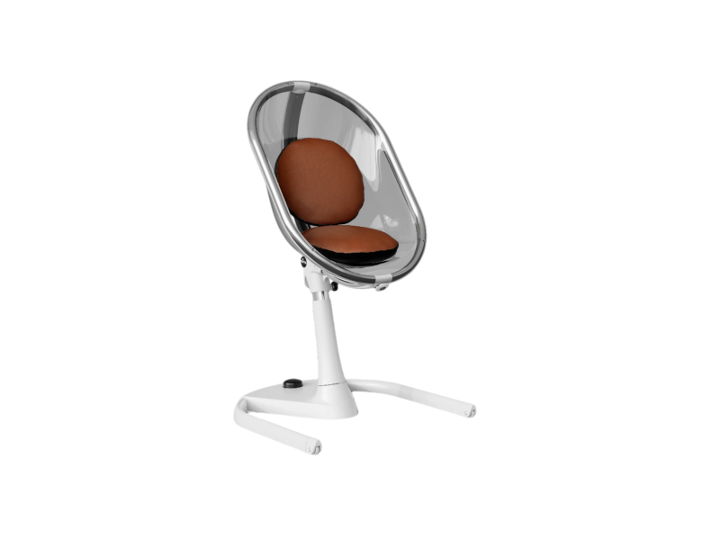 Židlička Moon White / Camel