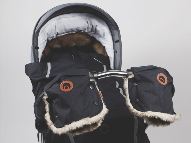 Rukavice na kočárek Black