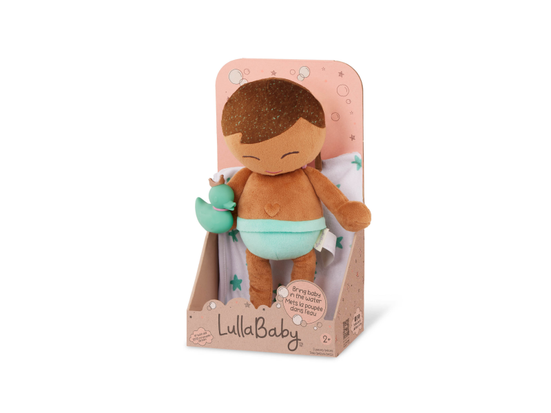 Panenka plyšová do vany kluk Light Brown Hair