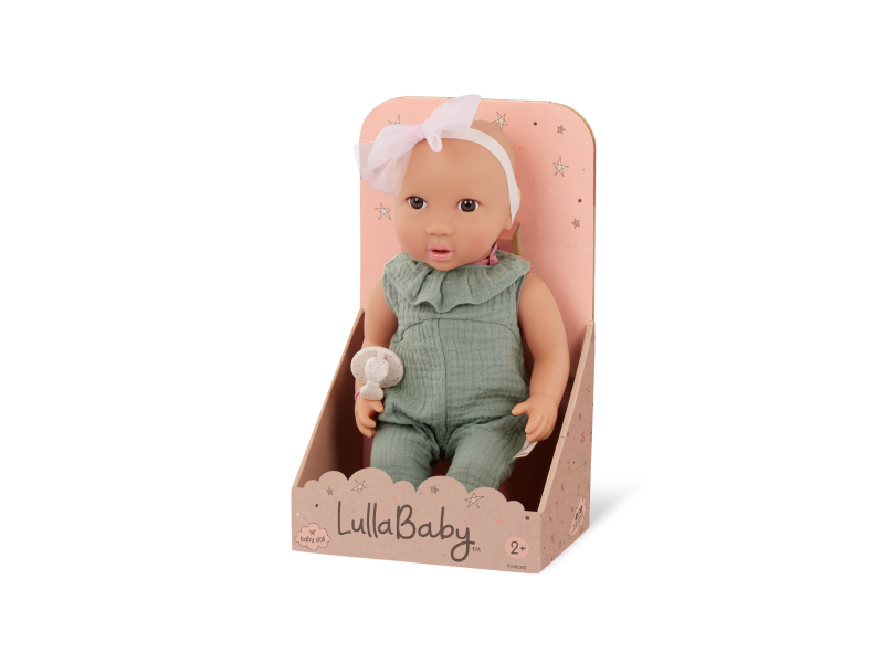 Panenka 35 cm v overalu s čelenkou