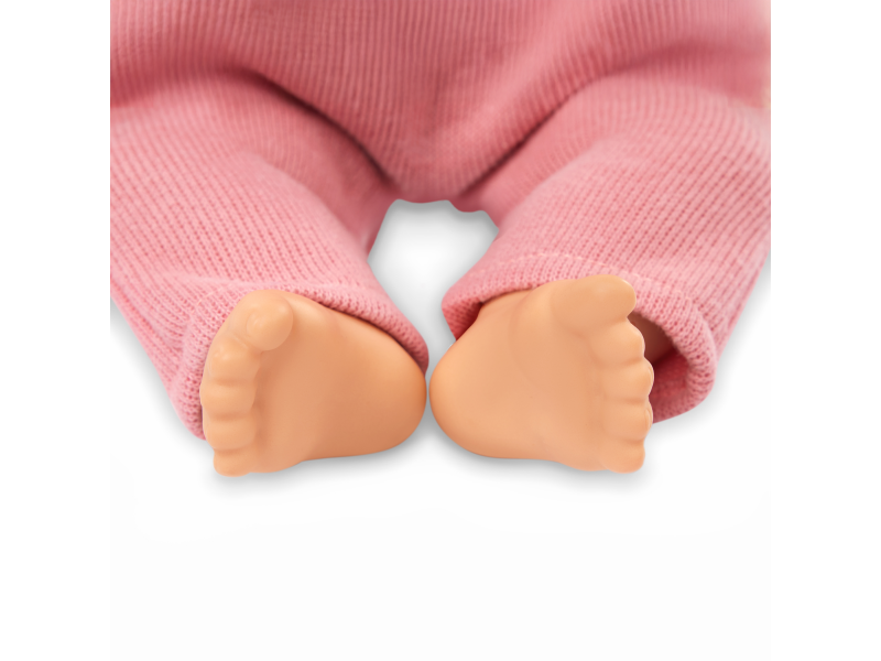 Panenka 35 cm v overalu s čelenkou Pink