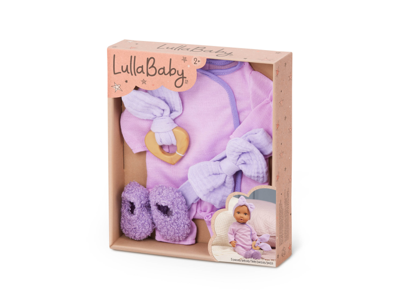 Dupačky pro panenku fialové s doplňky