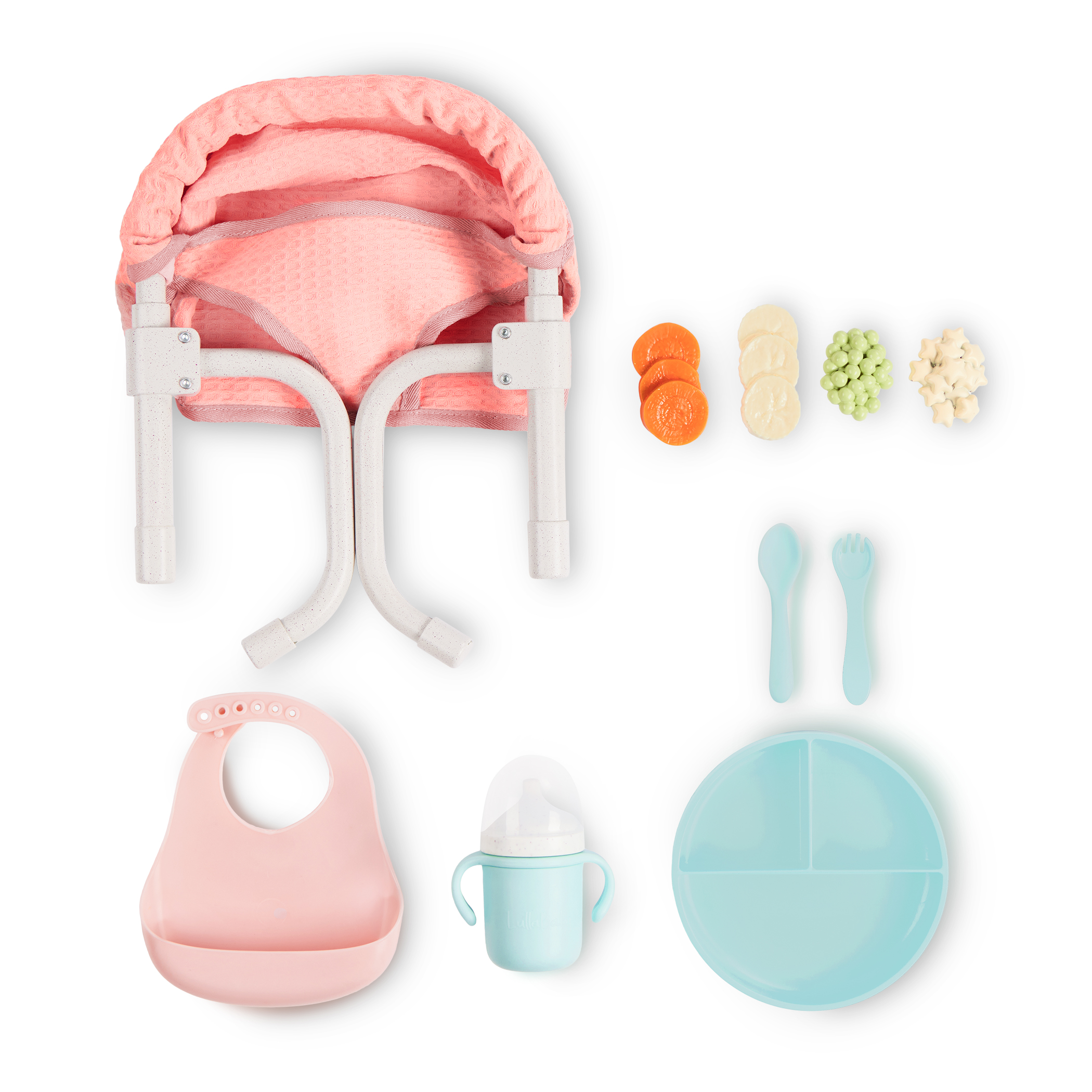 Židlička ke stolu pro panenky s doplňky