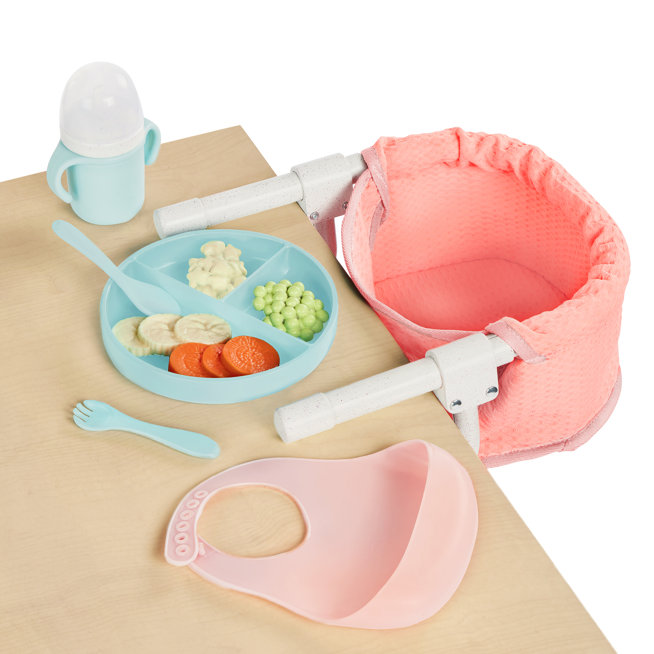 Židlička ke stolu pro panenky s doplňky