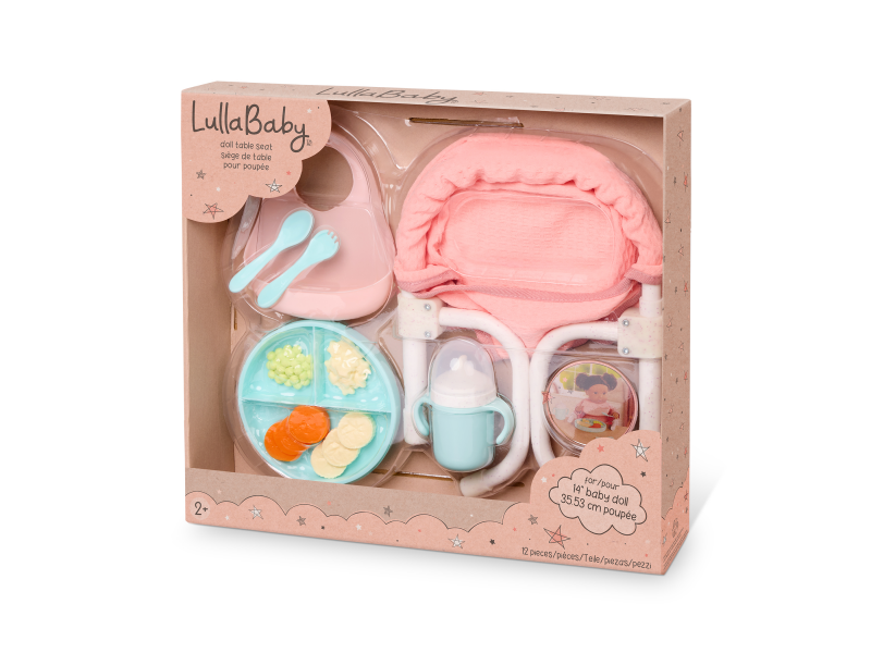 Židlička ke stolu pro panenky s doplňky