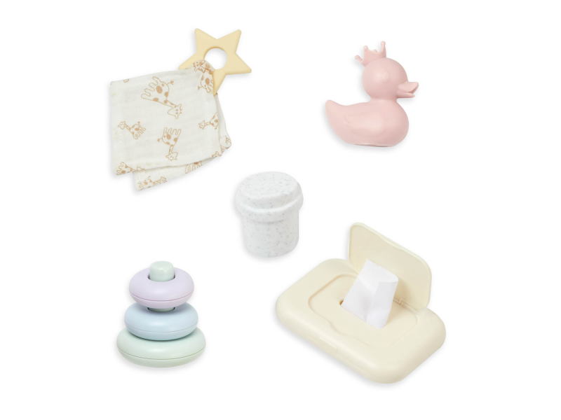 Postýlka pro panenku s doplňky