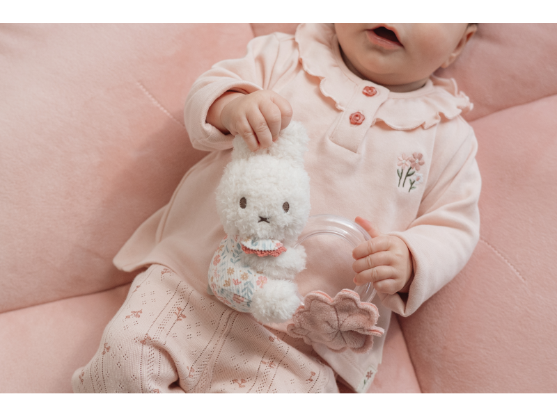 Chrastítko s korálky králíček Miffy Lucky Blossom