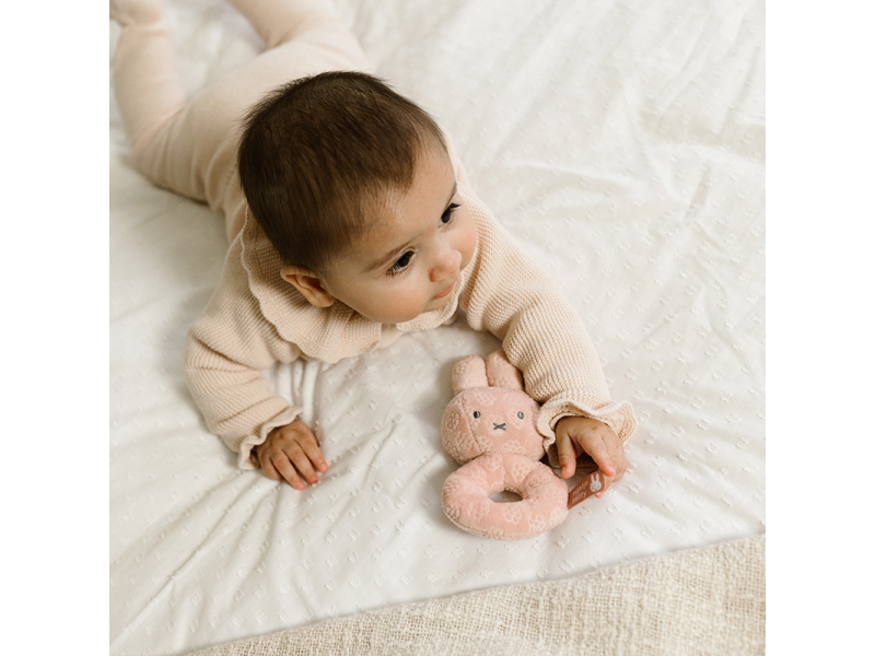 Chrastítko králíček Miffy Pink Flower