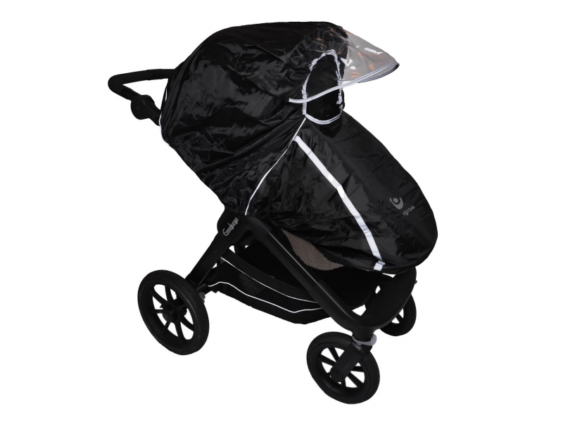 Pláštěnka na kočárek univerzální Black