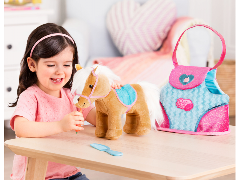 Poník v kabelce Blue Stripes Bag