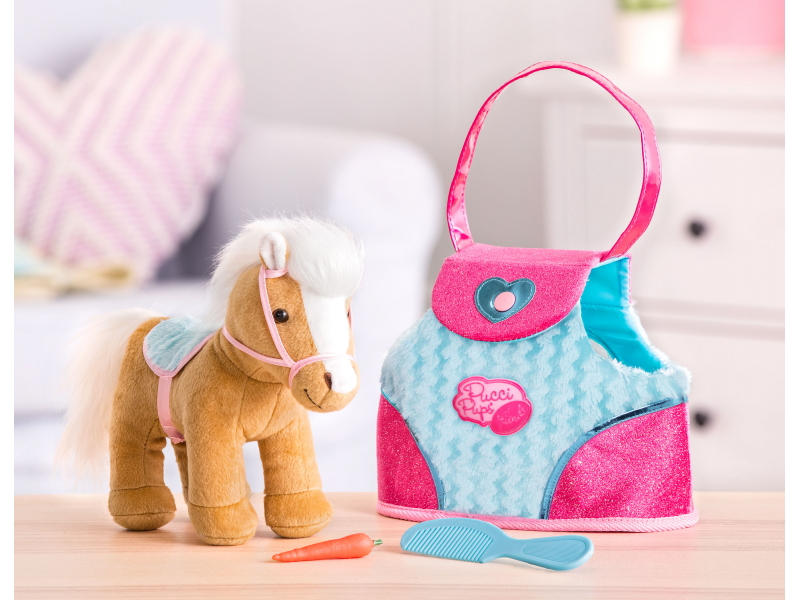 Poník v kabelce Blue Stripes Bag