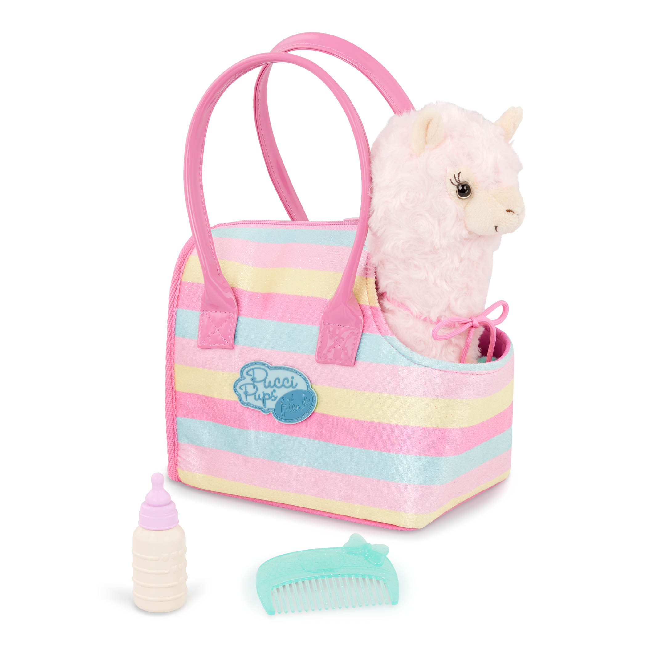 Lama v kabelce Sparkly Stripes Bag