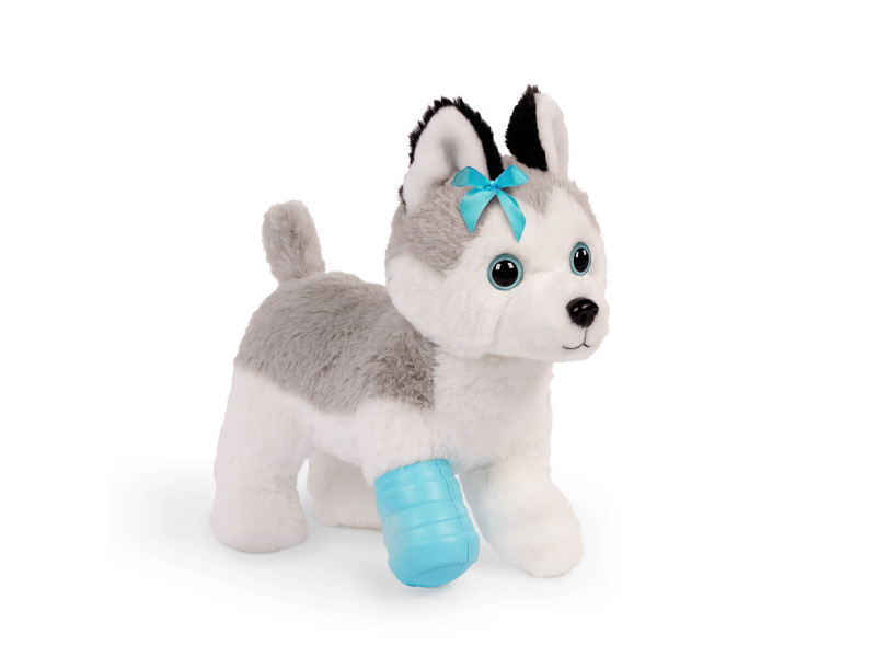 Husky v kabelce s veterinářskou sadou