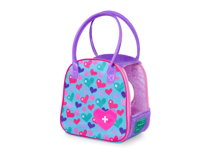 Husky v kabelce s veterinářskou sadou