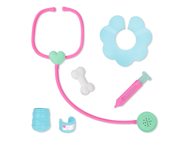 Husky v kabelce s veterinářskou sadou