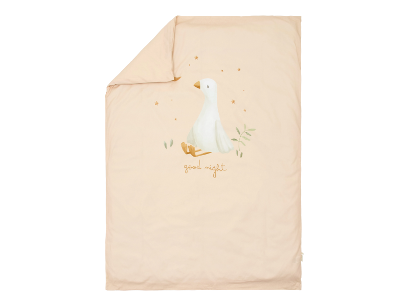 Povlečení 140x100 a 40x60 cm Husa Newborn Naturals