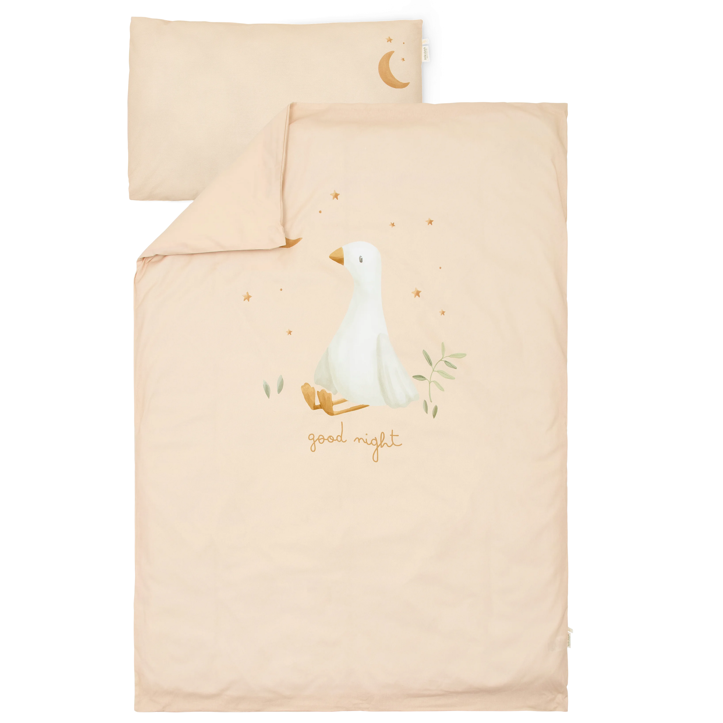 LITTLE DUTCH  Povlečení 140x100 a 40x60 cm Husa Newborn Naturals