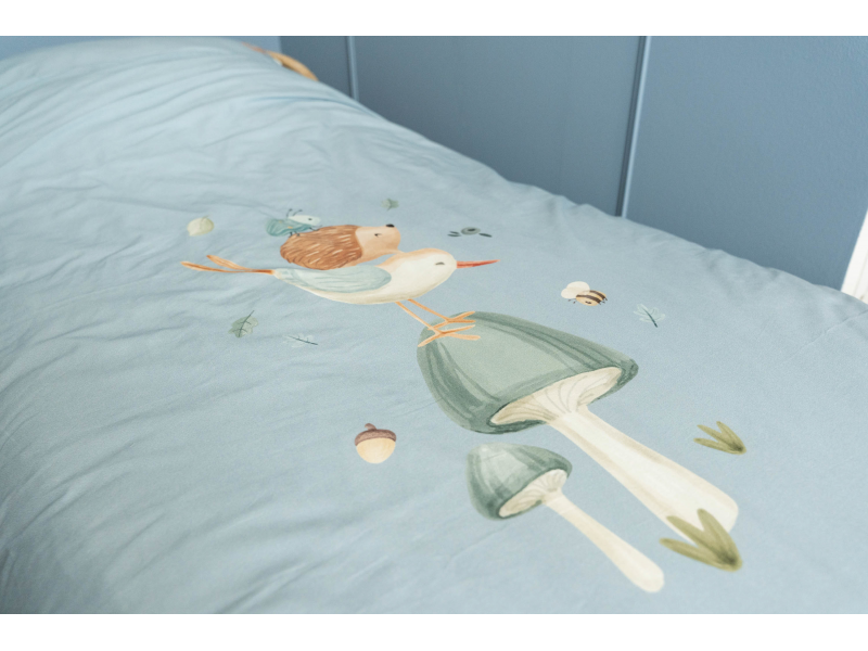 Povlečení 140x100 a 40x60 cm Forest Friends Blue