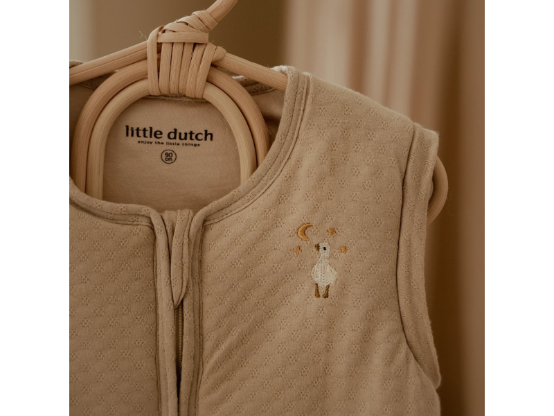 Spací pytel s oddělitelnými rukávy 70 cm Husa Beige Newborn Naturals