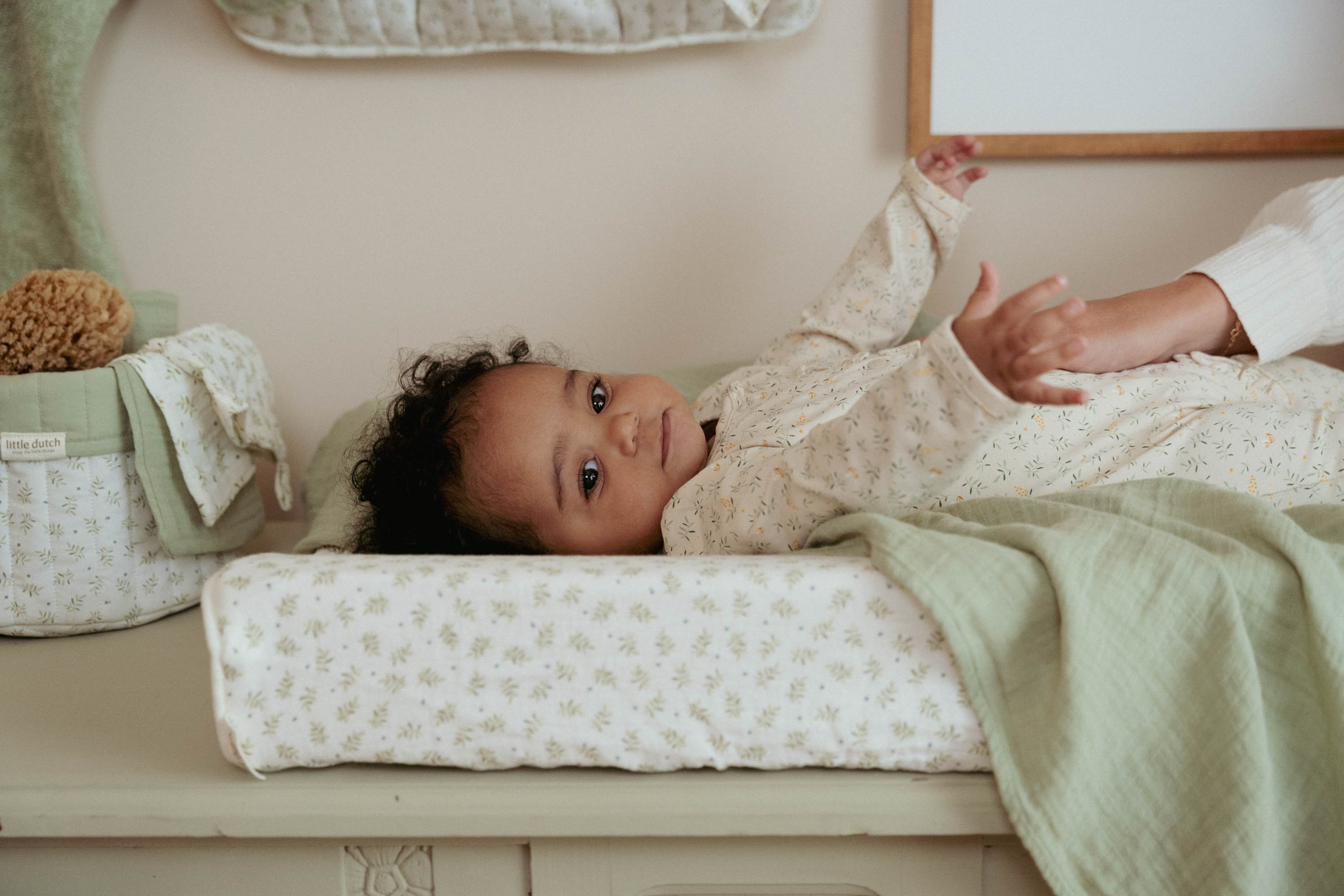 LITTLE DUTCH Spací pytel s oddělitelnými rukávy 90 cm Blueberry Leaves