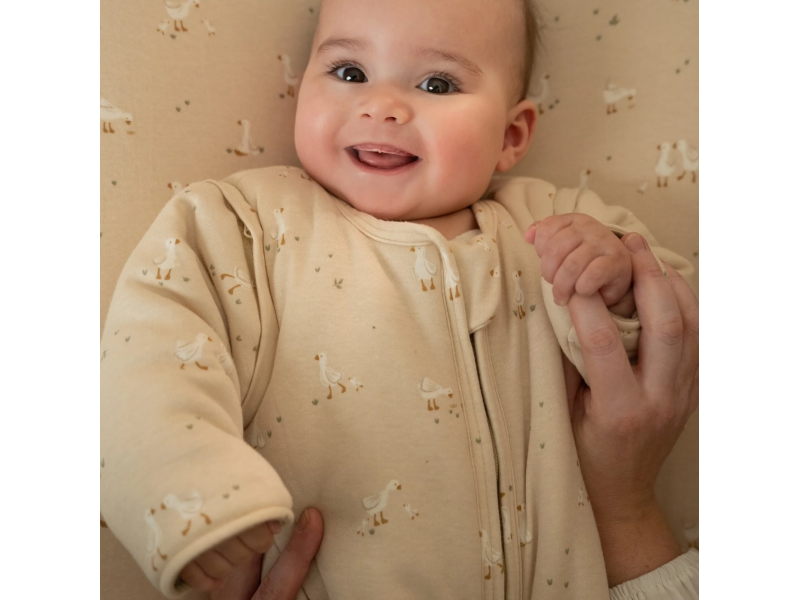 Spací pytel s oddělitelnými rukávy 90 cm Husa Newborn Naturals