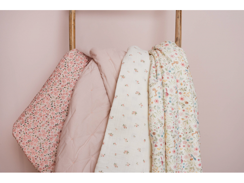 Přikrývka mušelínová 4-vrstvá 100x70 cm Fairy Blossom