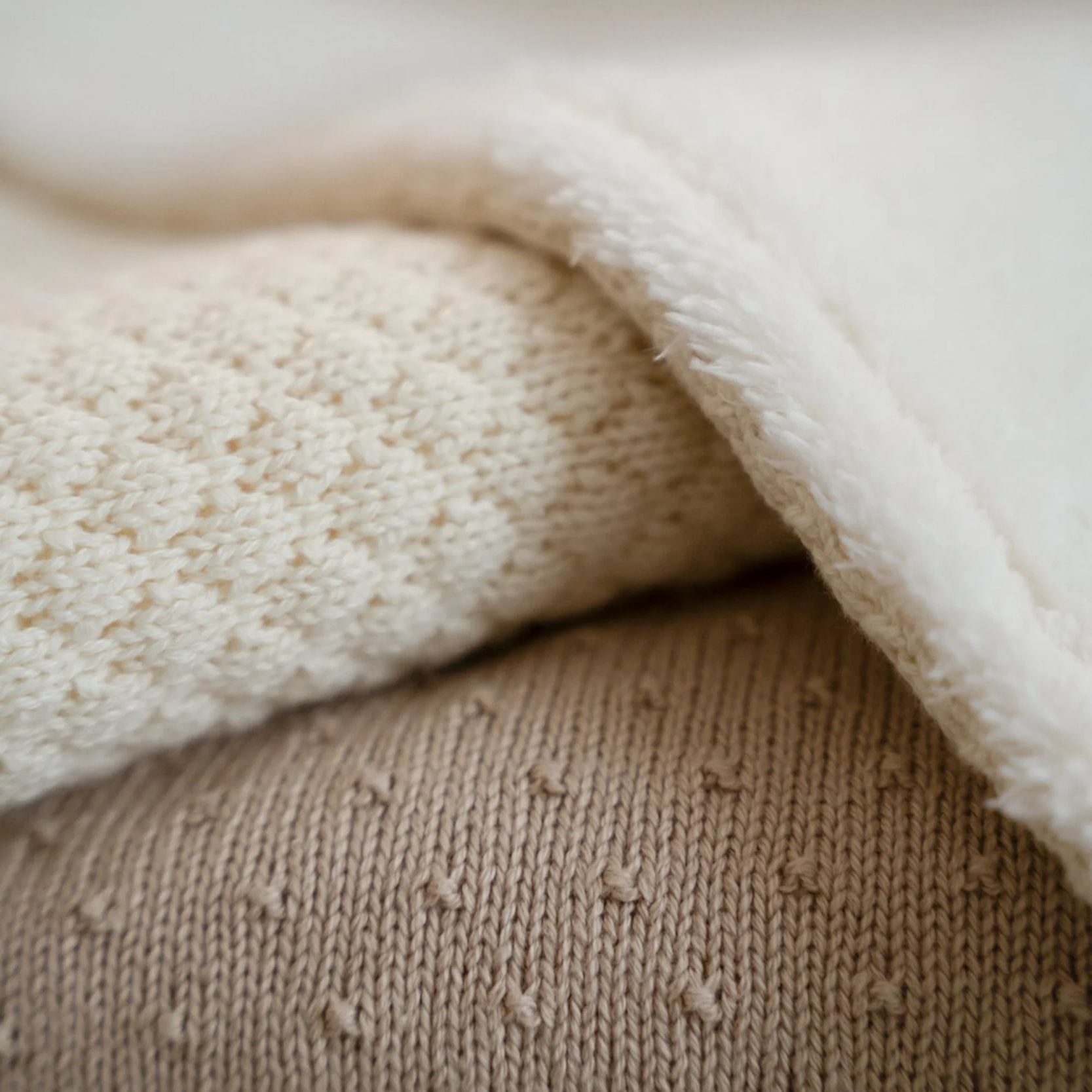 Deka pletená / fleece 70x100 cm Pure Soft White