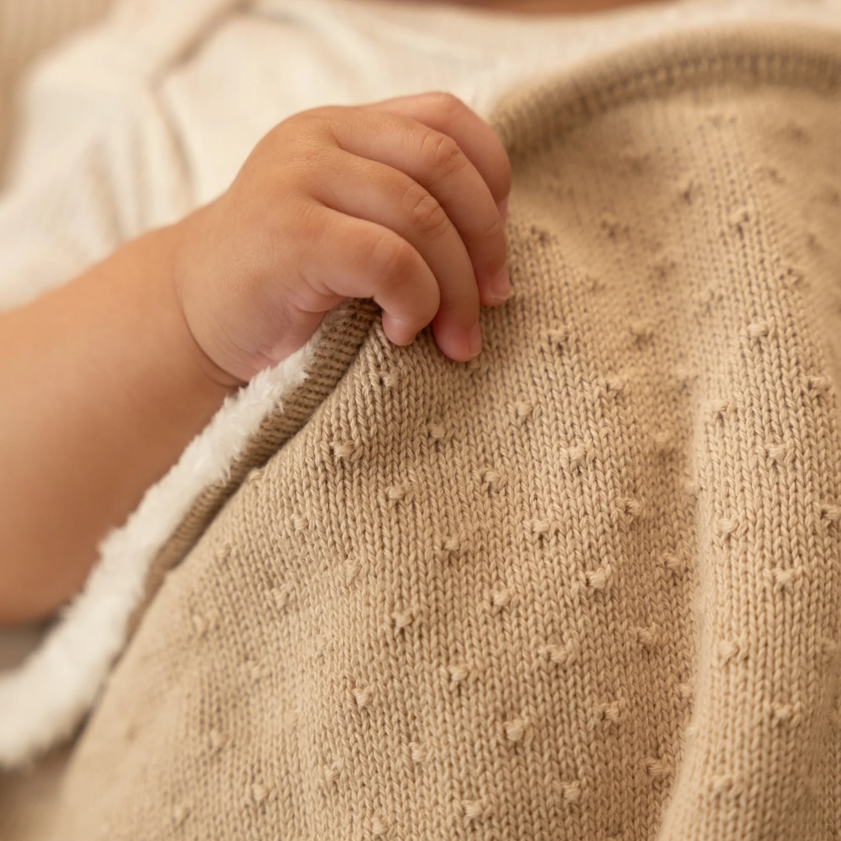 Deka pletená / fleece 110x140 cm Pure Soft Beige